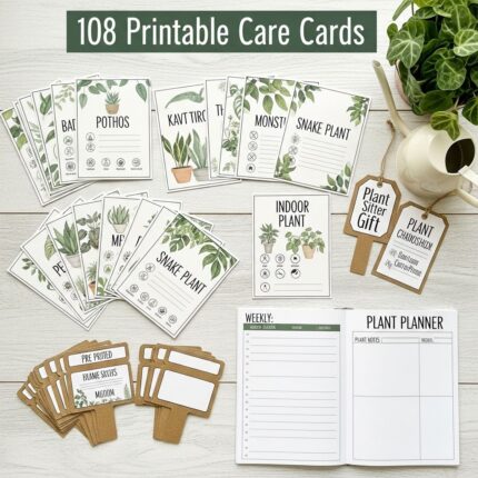 Ultimate Collection: 108 Houseplant Care Cards