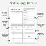 Plant Profile, Watering Schedule, Plant Care Journal, Houseplant Care Instructions Bundle, Gardening Printable, Plant Tracker, Plant Log