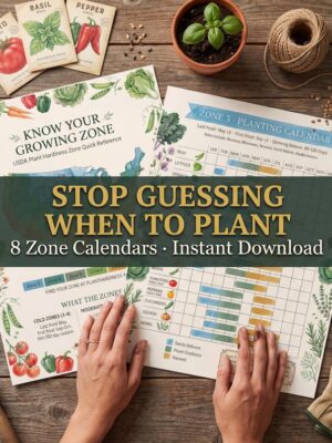 Vegetable Planting Calendar Bundle | USDA Zone Guide (Zones 3–9) | Printable Garden Planner | Instant PDF Download