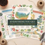 Vegetable Planting Calendar Bundle | USDA Zone Guide (Zones 3–9) | Printable Garden Planner | Instant PDF Download