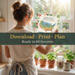 Vegetable Planting Calendar Bundle | USDA Zone Guide (Zones 3–9) | Printable Garden Planner | Instant PDF Download