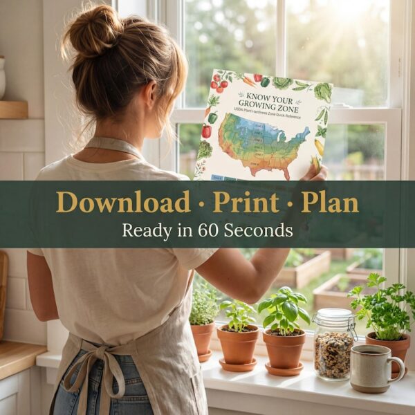 Vegetable Planting Calendar Bundle | USDA Zone Guide (Zones 3–9) | Printable Garden Planner | Instant PDF Download