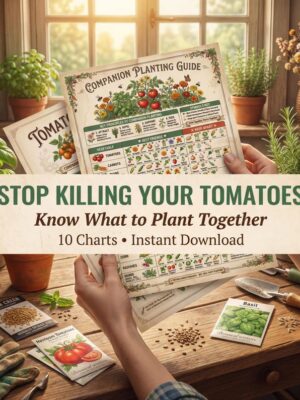 Companion Planting Guide | Vegetable Garden Charts & Pairing Guide | Printable Garden Planner | Instant PDF Download