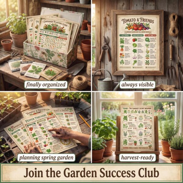 Companion Planting Guide  | Vegetable Garden Charts & Pairing Guide | Printable Garden Planner | Instant PDF Download